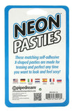 Neon Vinyl 'X' Pasties in Blue