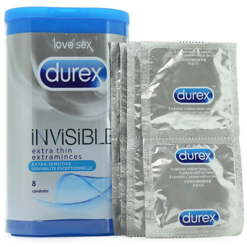Invisible Extra Sensitive Condoms in 8 Pack