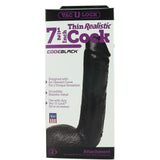 CodeBlack 7.5 Inch Thin Realistic Vac-U-Lock Cock