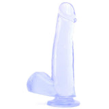 Basix 7.5 Inch Dildo with Suction Cup in Clear