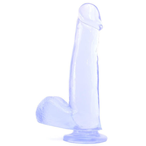 Basix 7.5 Inch Dildo with Suction Cup in Clear