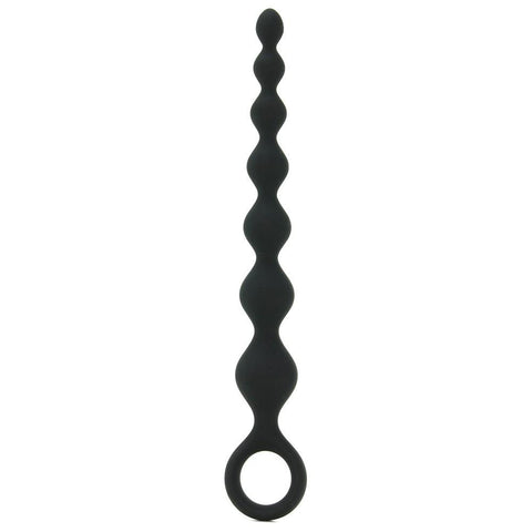 Perles D'Lux Silicone Pleasure Beads Long in Black