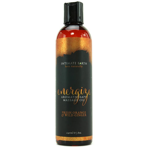 Energize Orange & Wild Ginger Massage Oil in 8oz/240ml