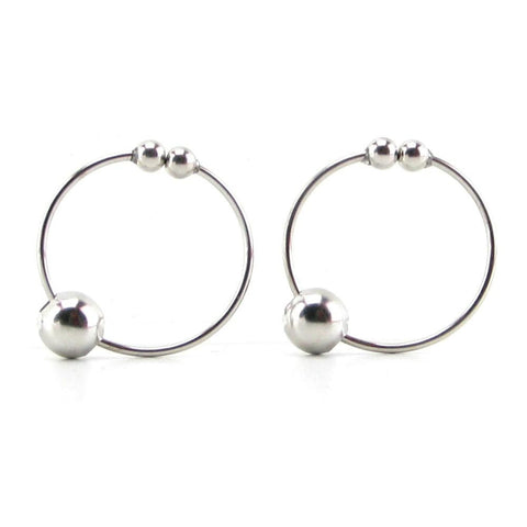 Fetish Fantasy Nipple Bull Rings in Silver
