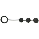 Silicone Cock Ring with 3 Weighted Balls