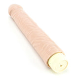 Quivering Cock 10 Inch Vibrating Dildo in White