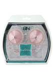 Pink Satin Round Nipple Covers with Hoops in Pink