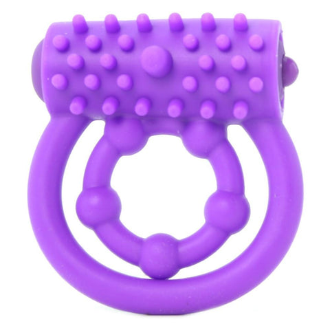 Vibrating Prolong Performance Cock Ring in Purple