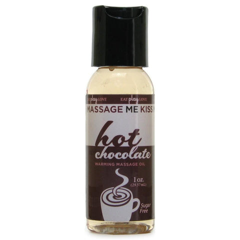 Massage Me Kiss Me Warming Massage Oil 1oz in Hot Chocolate