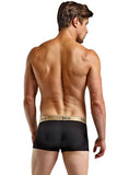 Black Rib Knit Pouch Boxers in L