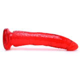 Basix Slim 7 Inch Dildo in Red