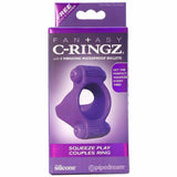 Squeeze Play Silicone Couples Cock Ring in Purple