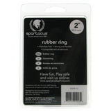 Rubber C-Ring 2 Inch in Black