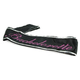 Miss Bachelorette Glow in the Dark Sash in Black