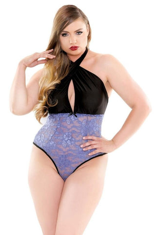 Lolita Micro & Lace Teddy in 1X/2X