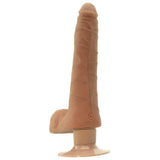The Realistic Slim Vibrating 9 Inch UR3 Cock in Brown
