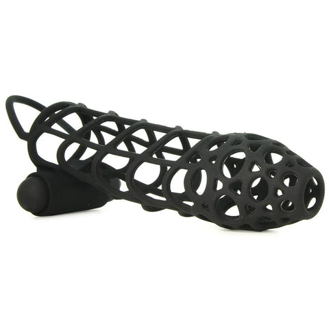 Mack Tuff Vibrating Cock Cage in Black