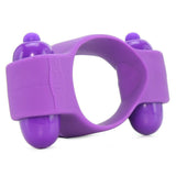 Squeeze Play Silicone Couples Cock Ring in Purple