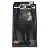 Packer Gear Black Brief Harness in L/XL