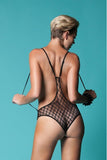 Seductress Diamond Mesh Teddy in OS