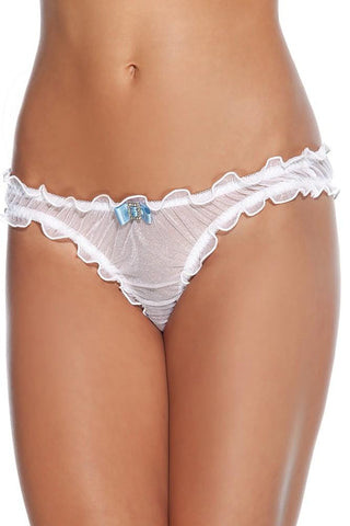 Sheer White Panty in L