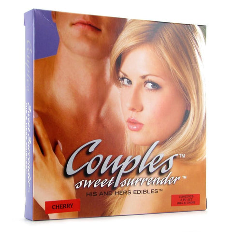 Sweet Surrender Edible Bra & Undie in Cherry