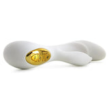 Sumo Sound Responsive Silicone Rabbit Vibe in White