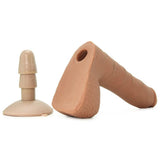 The Realistic 7 Inch Slim UR3 Vac-U-Lock Cock in Brown