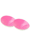 Round Large Crystal Nipple Covers with Faceted Beads in Sil