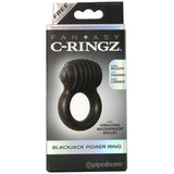 Blackjack Power Cock Ring in Black