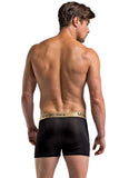 Classic Black Silk Panel Shorts in L