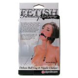 Fetish Fantasy Extreme Deluxe Ball Gag & Nipple Clamps