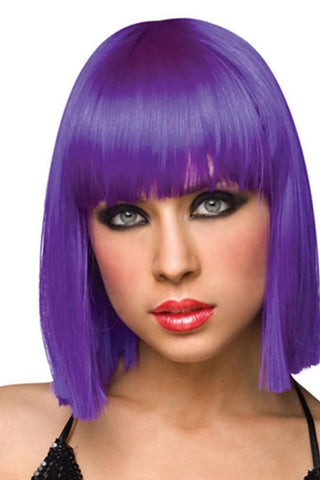 Neon Cleo Wig in Purple