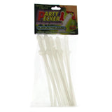 Party Pecker Glow in the Dark Sipping Straws 10 Pack