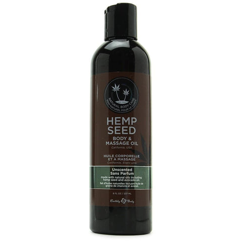 Hemp Seed Massage & Body Oil 8oz/236ml in Unscented