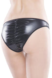 Wet Look Crotchless Panty in OSXL