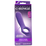 Ride N' Glide Silicone Couples Cock Ring in Purple