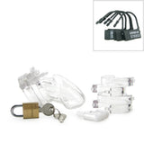 CB-6000S Male Chastity Device Clear in 2 1/2 Inch