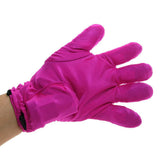 Five Finger Pink Waterproof Massage Glove S-M in Left