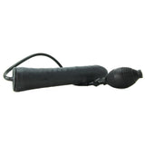 Inflatable Stud 9.5 Inch Dildo in Black
