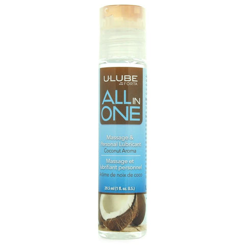 All In One Coconut Massage & Personal Lube in 1oz/29.5mL