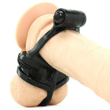 Vibrating Cock Pipe with Ball-Stretcher in Black