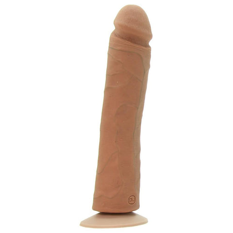 The Realistic 10 Inch UR3 Vac-U-Lock Cock in Brown