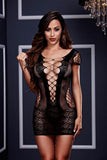 Corset Front Lace Mini Dress in OS