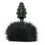 Frisky Bumble Bunny Faux Fur Tail Plug in Black