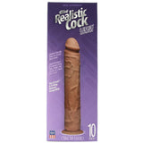 The Realistic 10 Inch UR3 Vac-U-Lock Cock in Brown