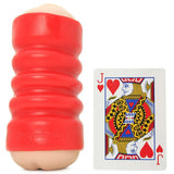 Tight Grip Mouth & Ass Maturbator in Flesh/Red