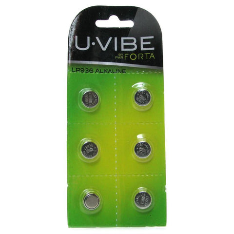 U.Vibe 6 Pack LR936 Alkaline Batteries