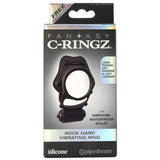 Rock Hard Vibrating Silicone Cock Ring in Black