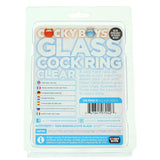 Cocky Boys 45mm Glass Cock Ring in Clear